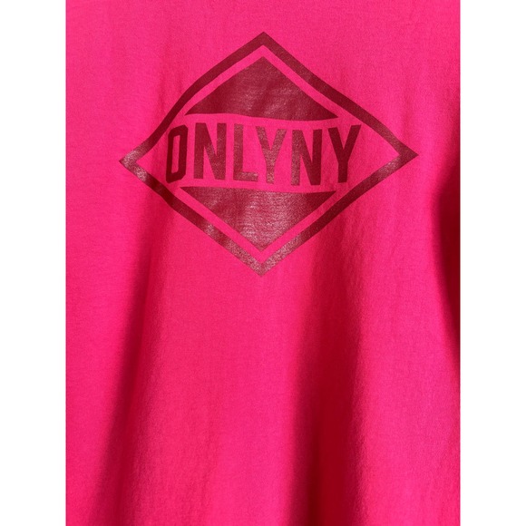 OnlyNY Long Sleeve Logo Tee-NWT-Size Small Men's-Pink‎ Color - Picture 2 of 5